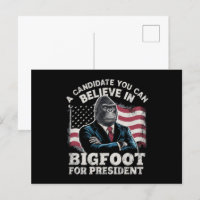 Eleição 2024 Voto Engraçado Sasquatch EUA