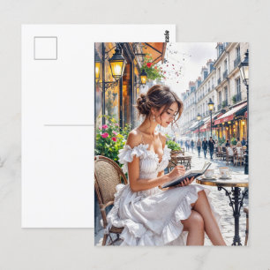 Cartão Postal Eleição das mulheres parisienses: Paris Café Stree