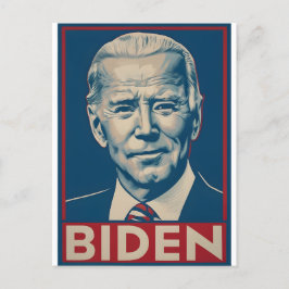 Cartão Postal Eleição De Biden 2024 Retro-Política