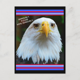 Cartão Postal Eleição Norte-Americana Águia Válida Por Favor