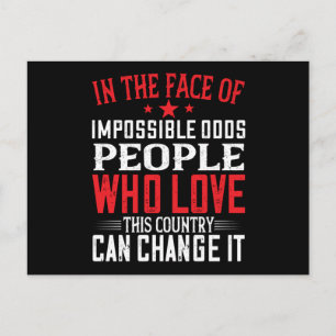 Cartão Postal Eleição nos EUA Pessoas Que Amam Este País