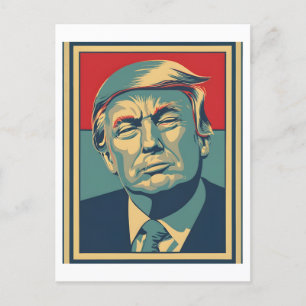 Cartão Postal Eleição política de Donald Trump Retro 2024