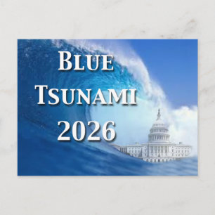 Cartão Postal Eleição Tsunami Azul 2026