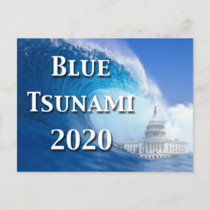 Cartão Postal Eleições 2020 no tsunami