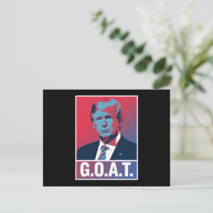 Cartão Postal Eleições Republicanas de 2024 no GOAT Trump