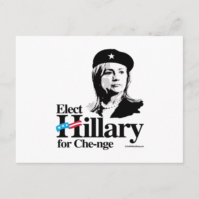 Cartão Postal Eleita Hillary para Chenge (Frente)