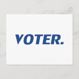 Cartão Postal "Eleitor" azul branco