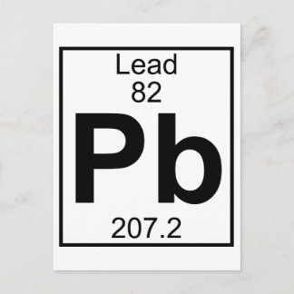 Cartão Postal Elemento 082 - Pb - Chumbo (Cheio)