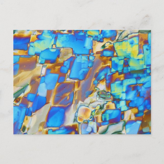 Cartão Postal Elementos/ítrio no microscópio (Frente)