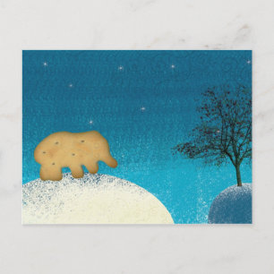 Cartão Postal Elephant cookie postcard