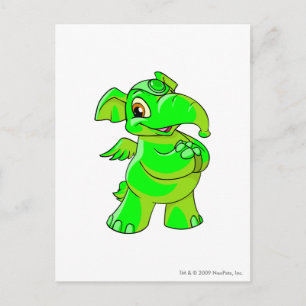 Cartão Postal Elephante Glowing.Pn