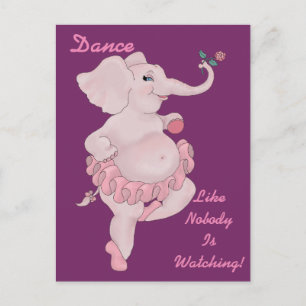 Cartão Postal Elephantina Ballerina