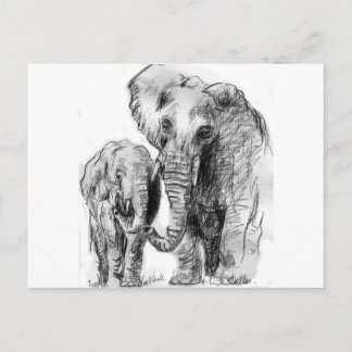 Cartão Postal elephantonajourney