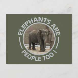 Cartão postal ELEPHANTS