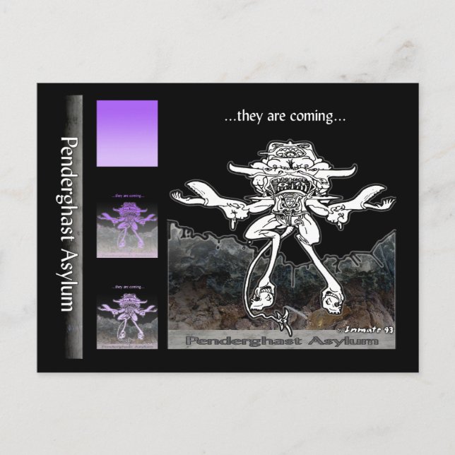 Cartão Postal Eles Estão Chegando Cartão-Postal (Frente)