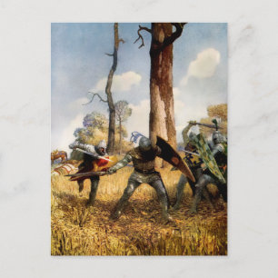 Cartão Postal “Eles Lutaram a Pé” por NC Wyeth