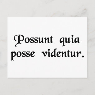 Cartão Postal Eles podem porque pensam que podem.
