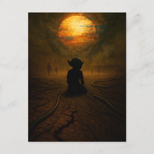 Cartão Postal Eles vieram enquanto o Sol estava derretendo (Frente)