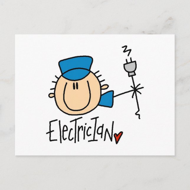 Cartão Postal Eletricista (Frente)