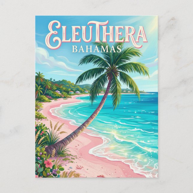 Cartão Postal Eleuthera Bahamas (Frente)