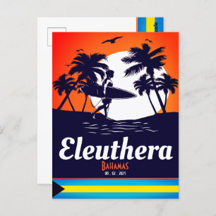 Cartão Postal Eleuthera Island Bahamas Vintage Souvenirs