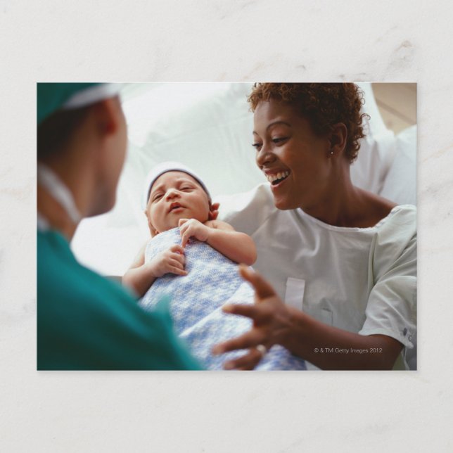 Cartão Postal elevada visão de proximidade de um médico que dist (Frente)