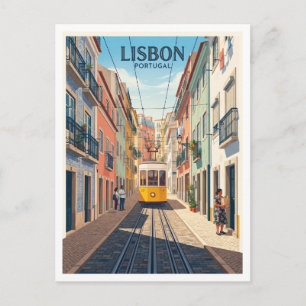 Cartão Postal Elevador da Bica Lisboa Portugal