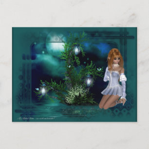 Cartão Postal Elf Island Fantasy Design