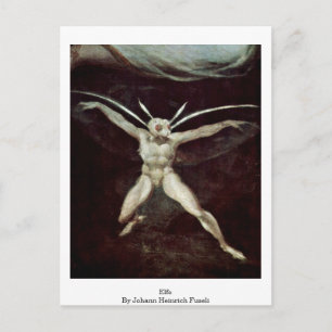 Cartão Postal Elfe por Johann Heinrich Fuseli