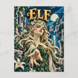Cartão Postal Elfo, Monstro de Corte de Papel