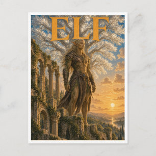 Cartão Postal Elfo, Monstro de Fantasia Gótica