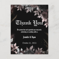 Elgant Gothic Burgundy Red and Black Floral