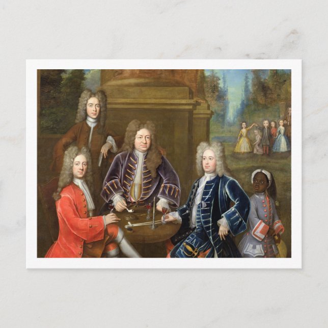 Cartão Postal Elihu Yale (1648-1721), o segundo Duque de Devonsh (Frente)