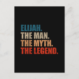 Cartão Postal Elijah O Homem O Mito A Lenda