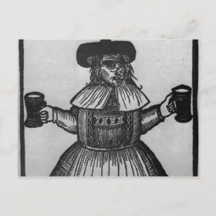 Cartão Postal Elinour Rummin, fornecedor de Pimlico Ale, c.1609