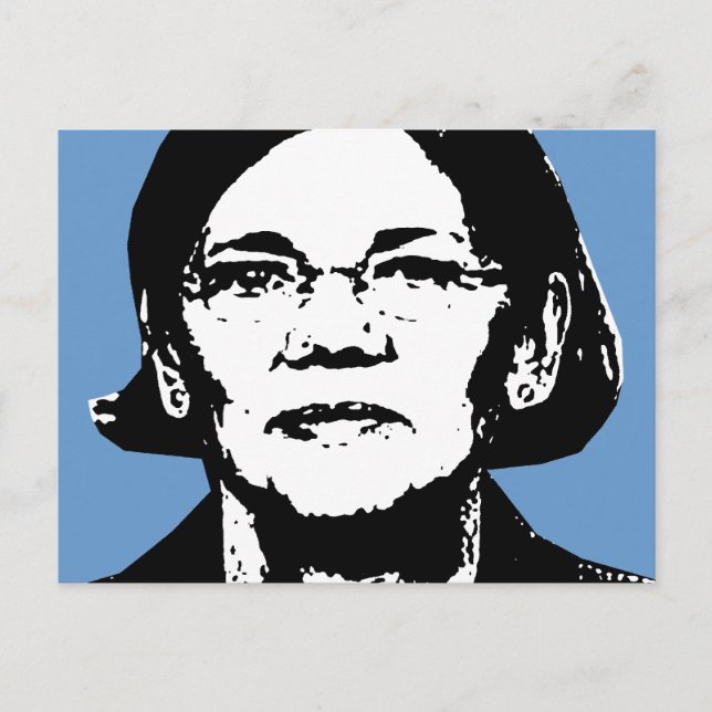 Cartão Postal Elizabeth Warren (Frente)