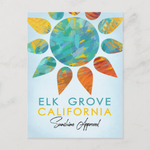 Cartão Postal Elk Grove California Sunshine Viagem