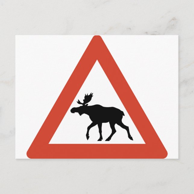 Cartão Postal Elk Norueguês (Frente)