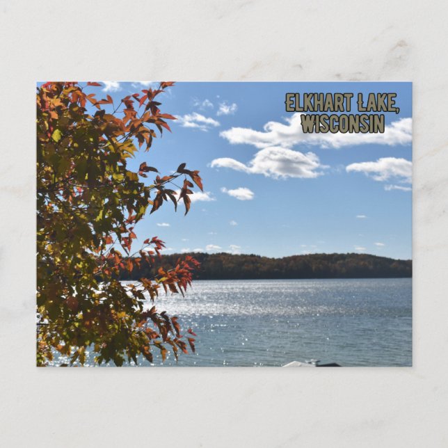 Cartão Postal Elkhart Lake, Wisconsin (Frente)