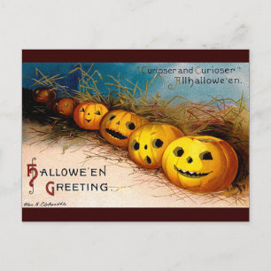 Cartão Postal Ellen H. Clapsaddle: Fila de Abóbora