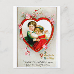 Cartão Postal Ellen H. Clapsaddle: Segredo no meu Coração