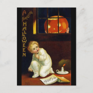 Cartão Postal Ellen H. Clapsaddle: Um Feliz Dia das Bruxas