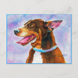 Cartão Postal Ellen's Blue Rat Terrier