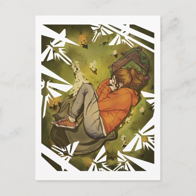 Cartão Postal Ellie Tendo uma soneca (Frente)