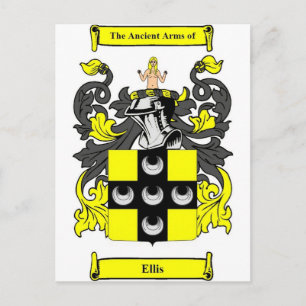 Cartão Postal Ellis Casaco of Arms