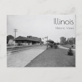Cartão Postal Elmhurst, Estação Ferroviária de Illinois