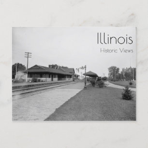 Cartão Postal Elmhurst, Estação Ferroviária de Illinois