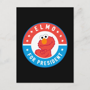 Cartão Postal Elmo para Presidente Crachá