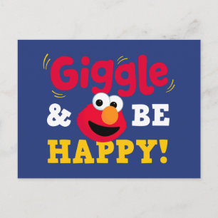 Cartão Postal Elmo Ri e Fica Feliz