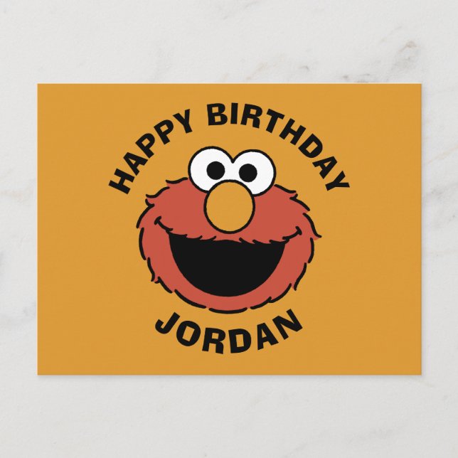 Cartão Postal Elmo Smiling Face (Frente)